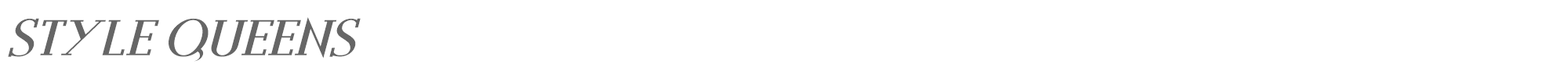 Sample characters Style Queens Font